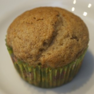 banana muffin close up