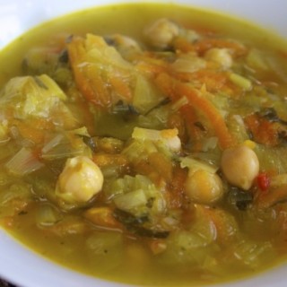 leek chickpea and lemon soup