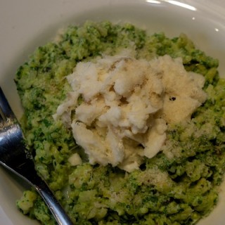 spinach risotto with haddock