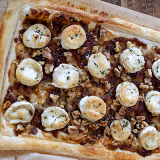 Speedy goats cheese tart