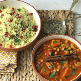 Sweet Potato and Chickpea Tagine by Katie Bryson