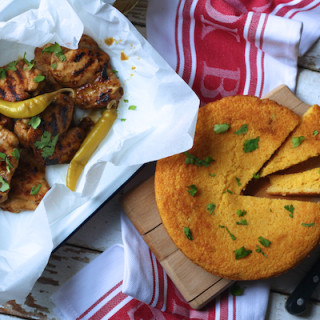 Jerk Spiced Chicken Thighs With Cornbread by Katie Bryson for Channel 4