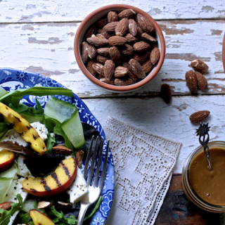 Griddled Peach and Feta Salad by Katie Bryson on feedingboys.co.uk