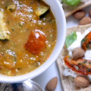 Easy and healthy Ratatouille Soup on feedingboys.co.uk