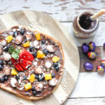 Easter Dessert: Creme Egg Nutella Pizza on feedingboys.co.uk