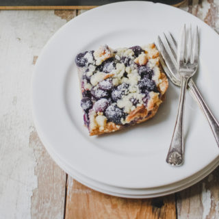 Blueberry Crumble Squares from Wild Honey & Rye by Ren Behan