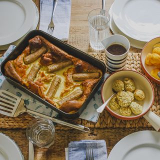 Vegetarian Toad in the Hole on feedingboys.co.uk