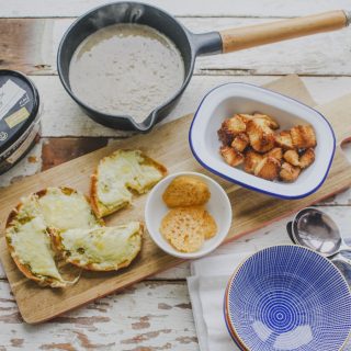 Three easy soup toppings on feedingboys.co.uk