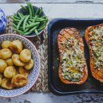 Vegetarian Roast: Stuffed Butternut Squash on feedingboys.co.uk