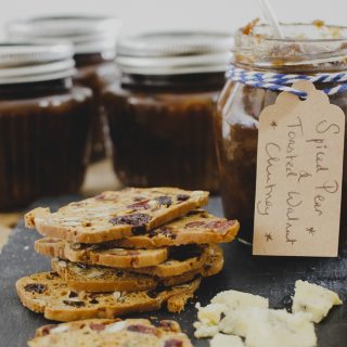 Toasted Walnut and Spiced Pear Chutney on feedingboys.co.uk